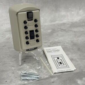 Kidde AccessPoint KeySafe Push Button Wall Mounted Key Storage Safe - Clay (Grey